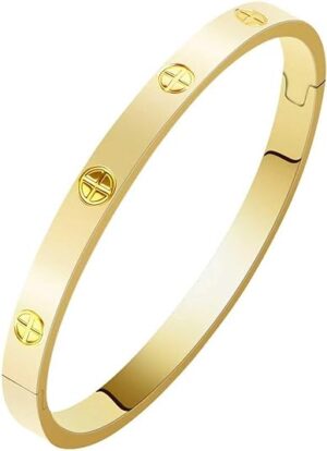 18K Gold‑Plated Crystal Bracelet Gift